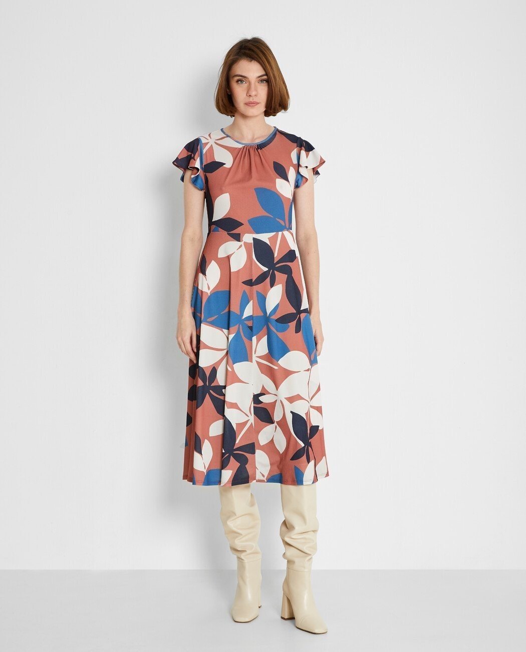 VESTIDO MIDI ESTAMPADO