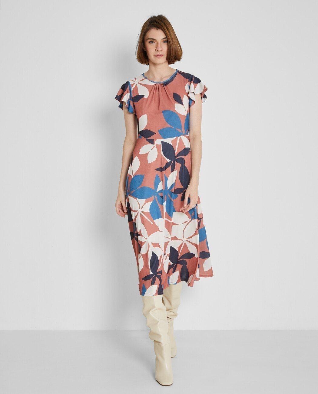 VESTIDO MIDI ESTAMPADO