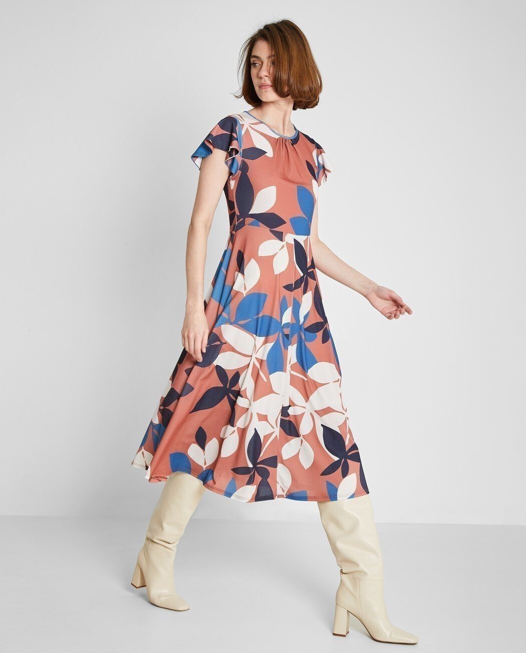 VESTIDO MIDI ESTAMPADO