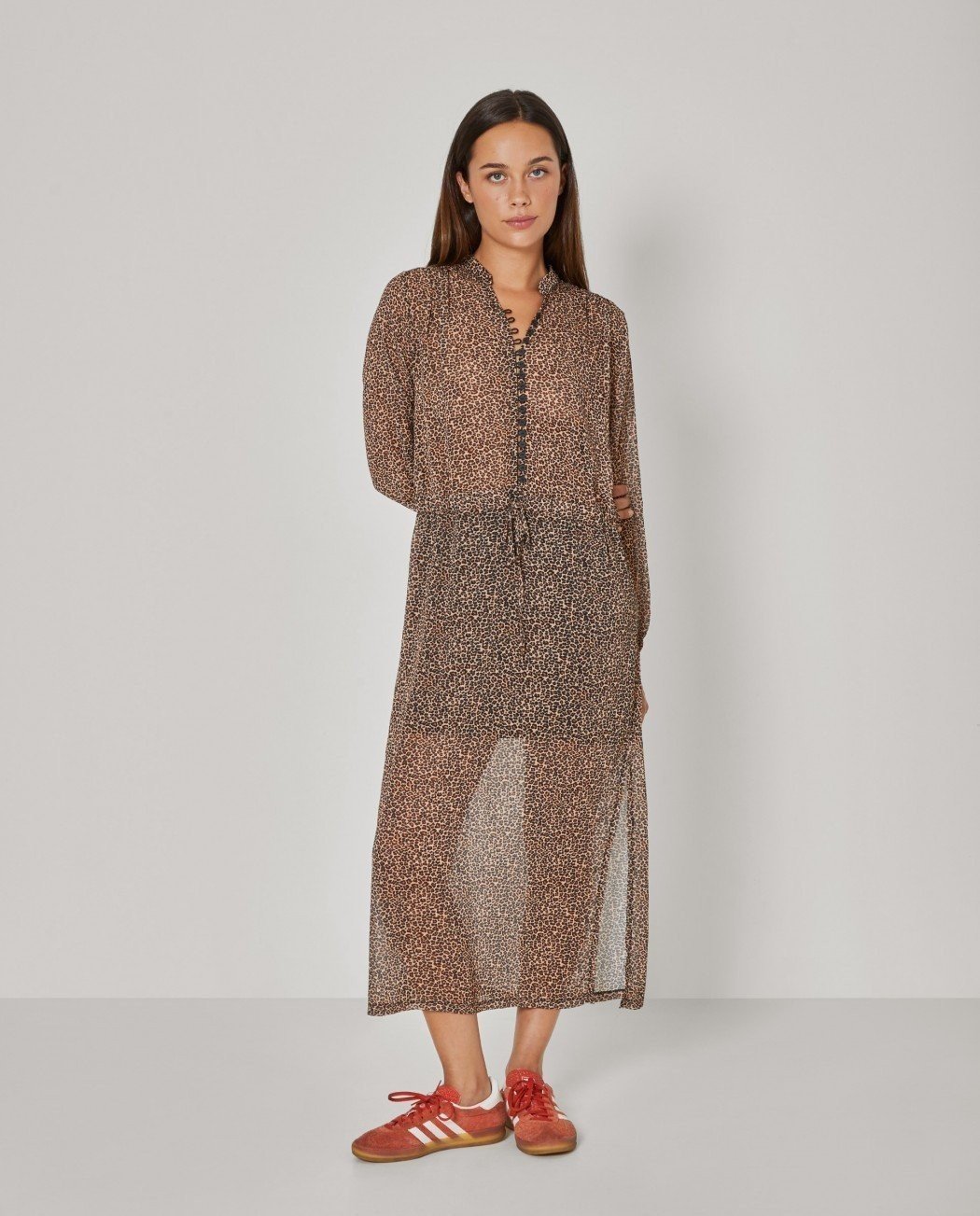 VESTIDO ESTAMPADO TRANSPARENTE