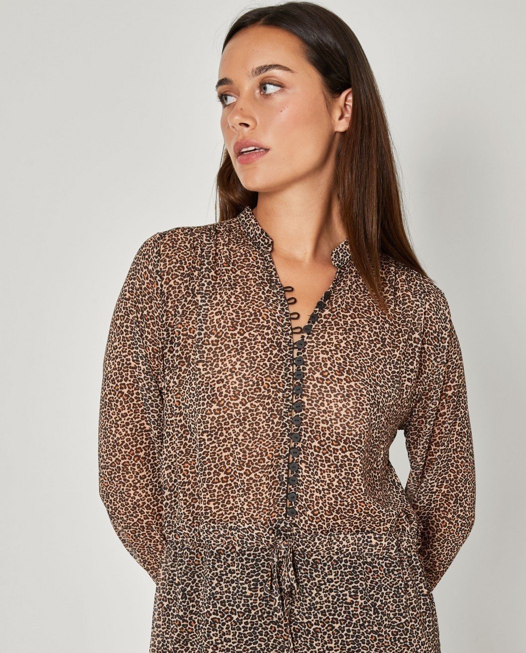 VESTIDO ESTAMPADO TRANSPARENTE