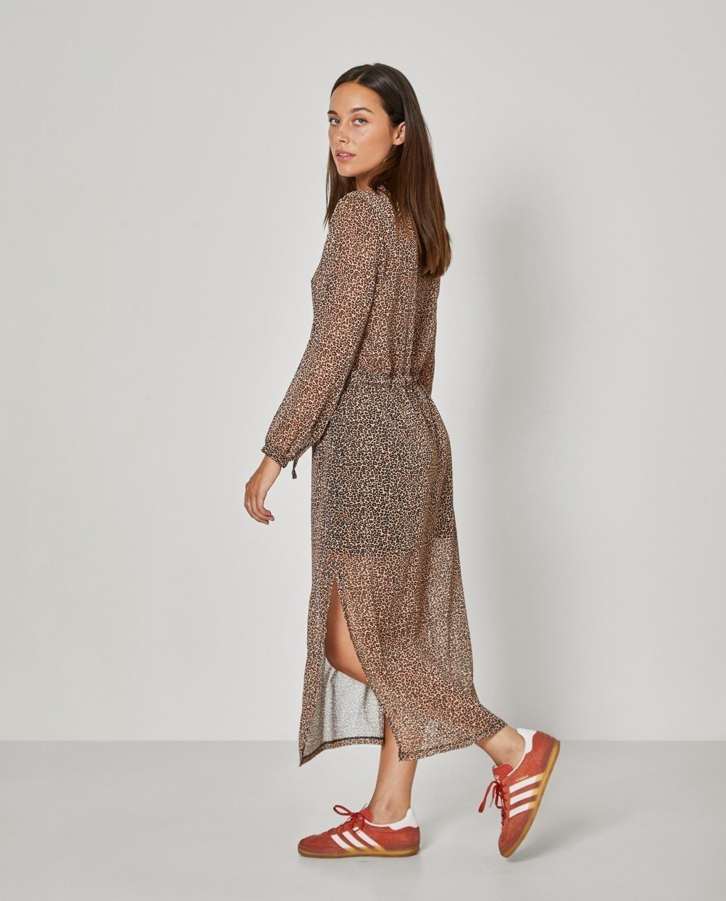 VESTIDO ESTAMPADO TRANSPARENTE