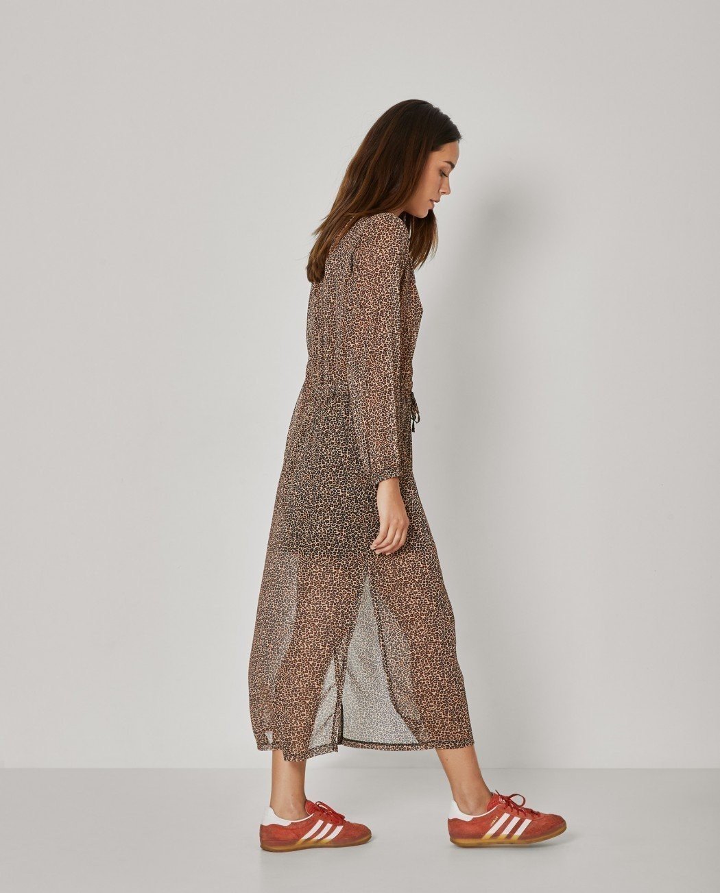 VESTIDO ESTAMPADO TRANSPARENTE