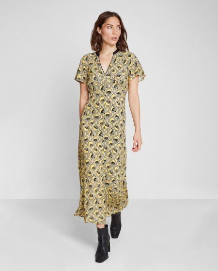 VESTIDO AJUSTADO ESTAMPADO